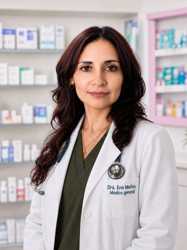 Dra. Ena Merlos — Médico General, Clínica Familiar Eliette, Apopa